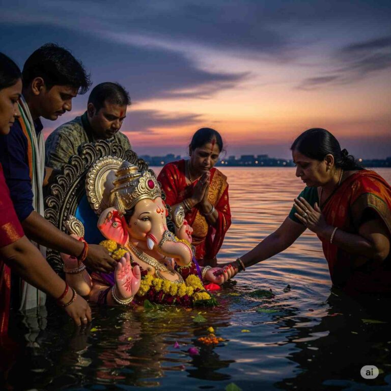 গণপতি বিসর্জন 2025 এর মুহুর্ত কি?