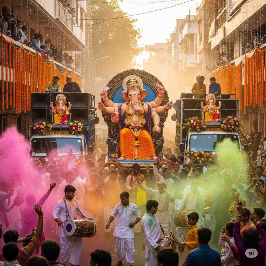 গণপতি বিসর্জন 2025 এর মুহুর্ত কি?