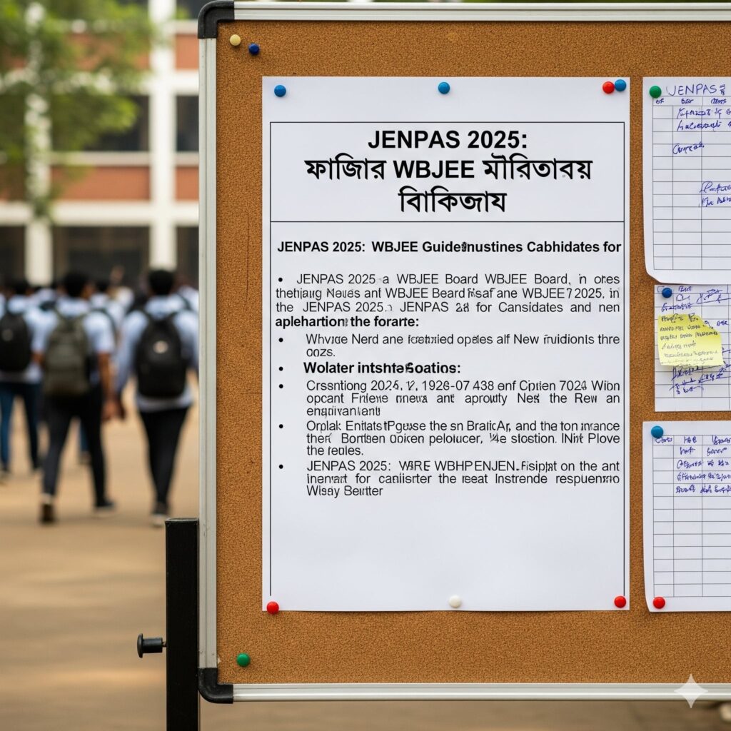JENPAS 2025: পরীক্ষার্থীদের জন্য WBJEE বোর্ডের নতুন নির্দেশিকা প্রকাশিত