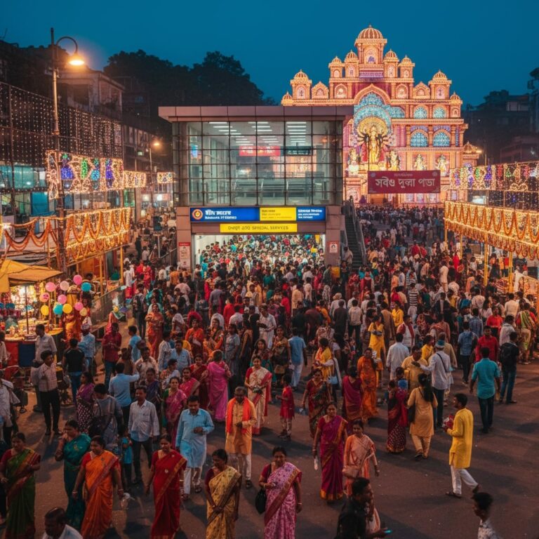কলকাতা দুর্গাপূজা 2025 মেট্রো গাইড দিয়ে সহজ ভ্রমণ