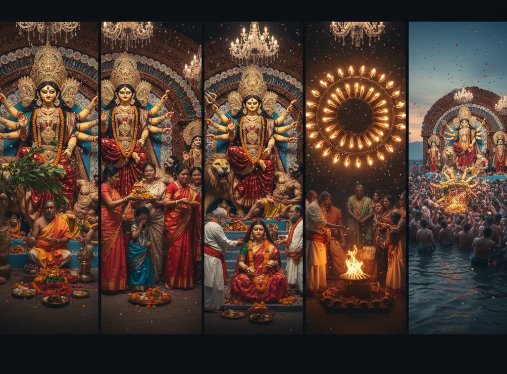 চতুর্থী থেকে দশমী: দুর্গাপুজোর প্রতিদিনের রীতি ও আনন্দের গোপন কথা জানুন