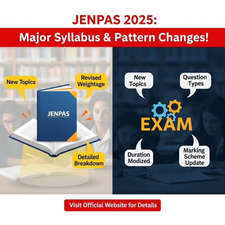 JENPAS 2025 সিলেবাস ও এক্সাম প্যাটার্নে বড় পরিবর্তন – শিক্ষার্থীদের জন্য জরুরি খবর