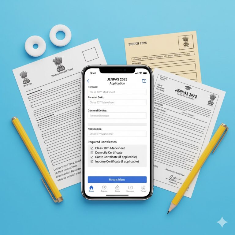 JENPAS 2025 পরীক্ষার্থীদের ফর্ম ফিল-আপে প্রয়োজনীয় সার্টিফিকেট: জানুন এখনই