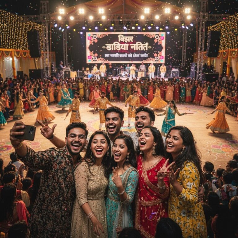 इस नवरात्रि दोस्तों को लेकर जाइए बिहार डांडिया नाइट 2025 – जहाँ मस्ती और डांस की होगी बरसात