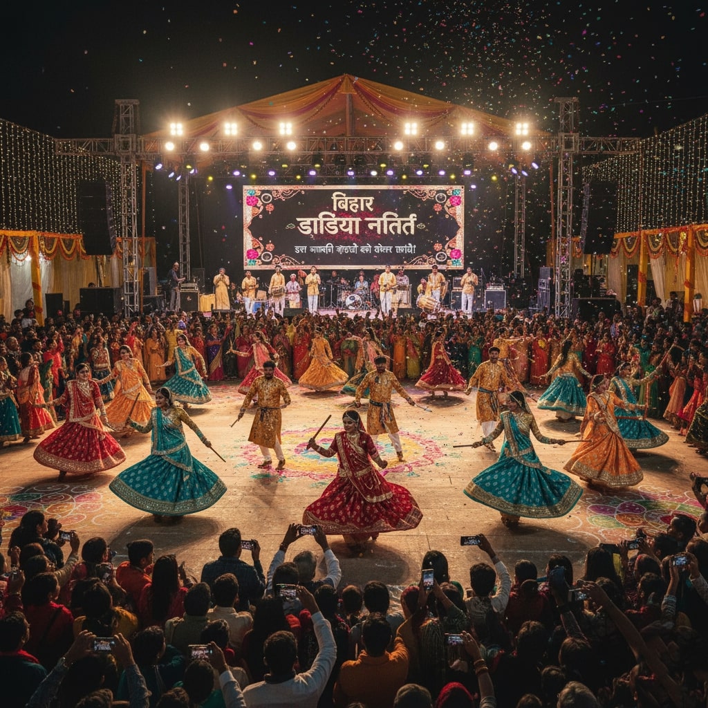 इस नवरात्रि दोस्तों को लेकर जाइए बिहार डांडिया नाइट 2025 – जहाँ मस्ती और डांस की होगी बरसात