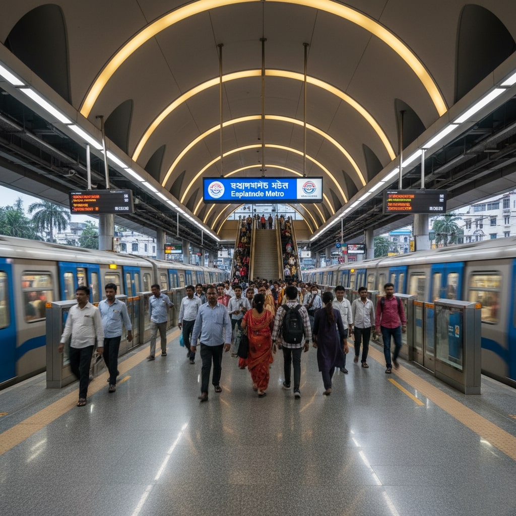 এসপ্ল্যানেড মেট্রো থেকে নামলে – দুর্গাপূজার সেরা প্যান্ডেল দর্শনের গাইড