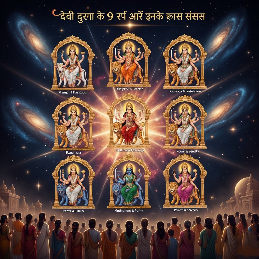 देवी दुर्गा के 9 रूप और उनके खास संदेश