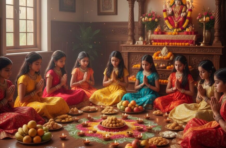 कन्या पूजन करने का तरीका – आसान और सरल विधि