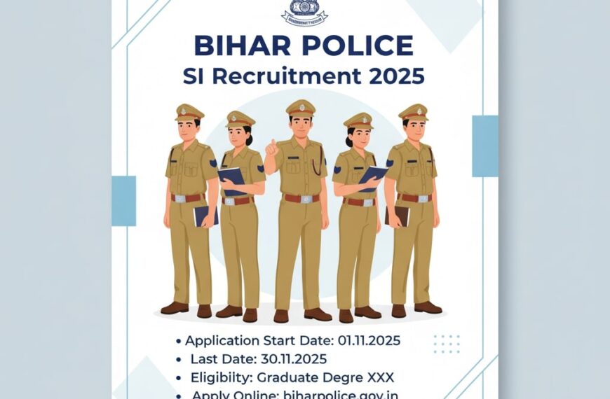 বিহার পুলিশ এসআই নিয়োগ ২০২৫