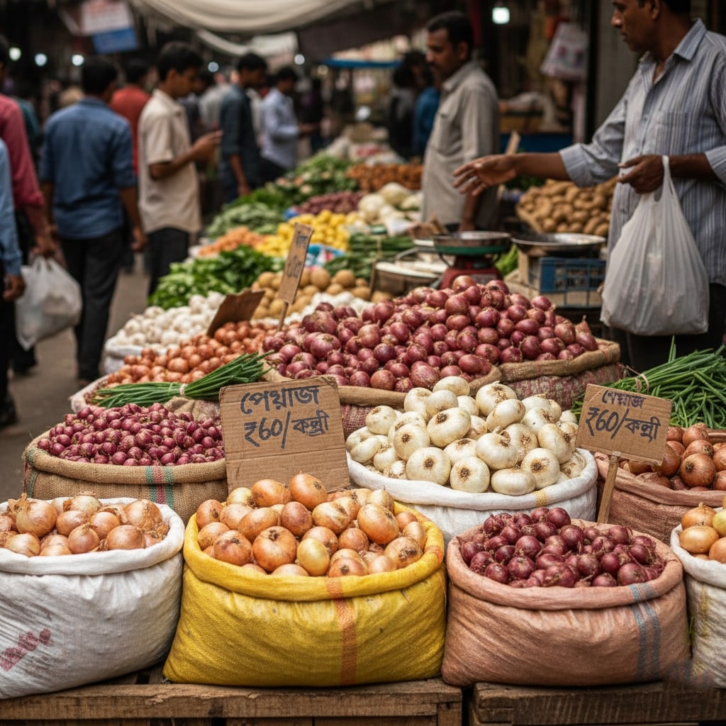 বাজারে পেঁয়াজের দাম হু-হু করে বাড়ছে