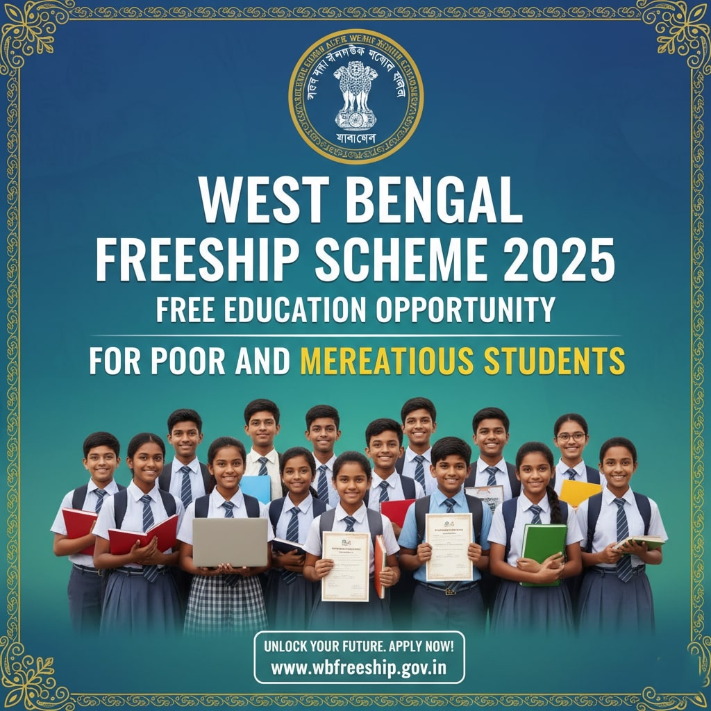 পশ্চিমবঙ্গ ফ্রিশিপ স্কিম ২০২৫ – দরিদ্র মেধাবী ছাত্রছাত্রীদের জন্য বিনামূল্যে পড়াশোনার সুযোগ