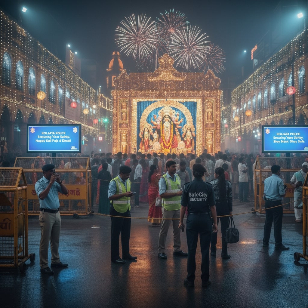 কলকাতা পুলিশ ও নিরাপত্তা সংস্থার উদ্যোগ: কালীপূজা ও দীপাবলিতে নিরাপত্তা ব্যবস্থা