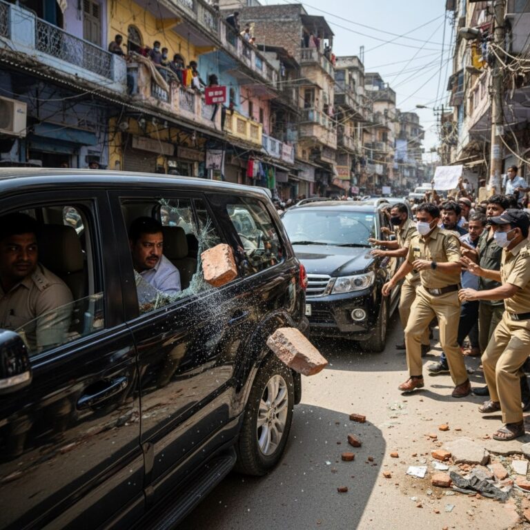 বিজেপি সাংসদ রাজু বিস্তার কনভয় লক্ষ্য করে ইটবৃষ্টি: ঘটনা ও বিশ্লেষণ