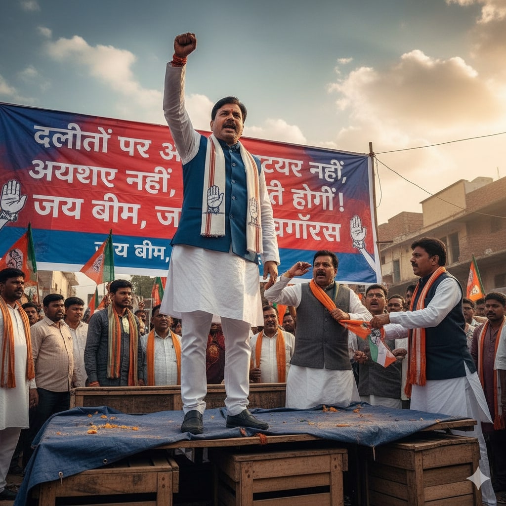 कांग्रेस प्रदेश अध्यक्ष का बड़ा बयान — “दलित अब दबेगा नहीं अब इंकलाब होगा” महागठबंधन में दरार के संकेत