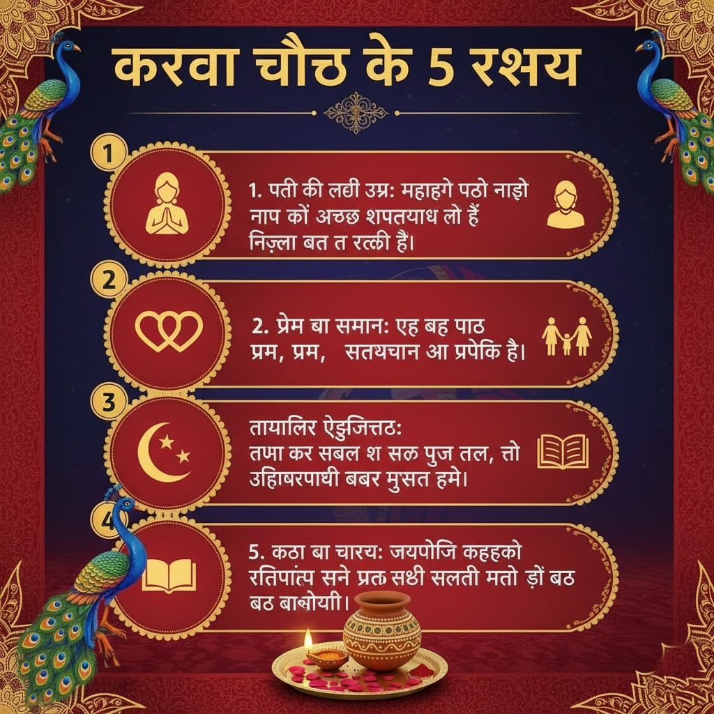 पति-पत्नी के रिश्ते में बढ़ाता है प्यार: करवा चौथ के 5 रहस्य