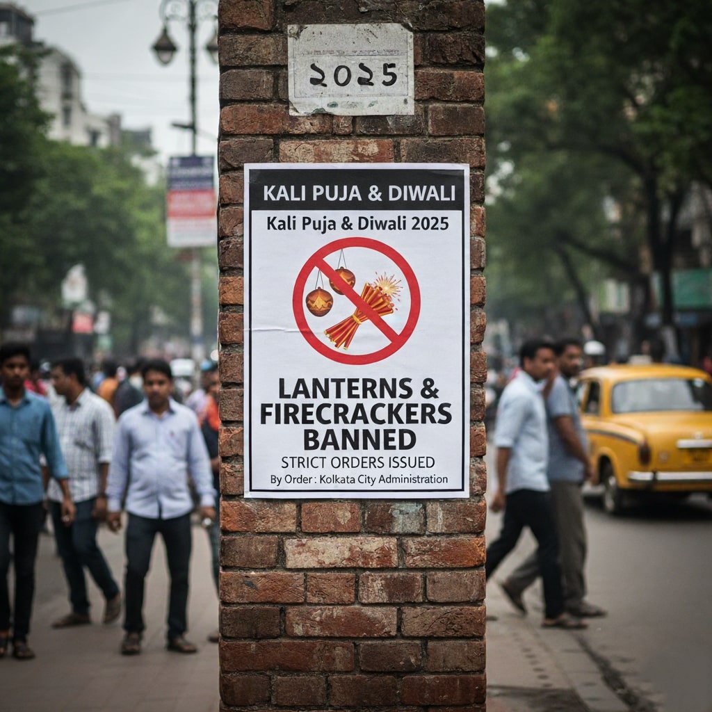 ২০২৫ সালের কালীপুজো ও দীপাবলিতে ফানুস ও বাজি নিষিদ্ধ: কলকাতায় প্রশাসনের কঠোর নির্দেশ