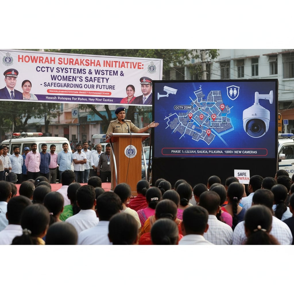 হাওড়ার কিছু এলাকায় CCTV সিস্টেম ও মহিলা নিরাপত্তা বৃদ্ধির পরিকল্পনা ঘোষণা