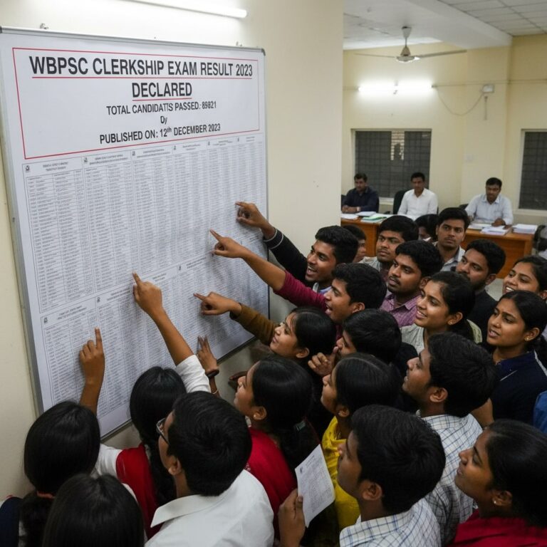 WBPSC ক্লার্কশিপ পরীক্ষার ফল প্রকাশ ২০২৩: প্রায় ৮৯৮২১ জন উত্তীর্ণ