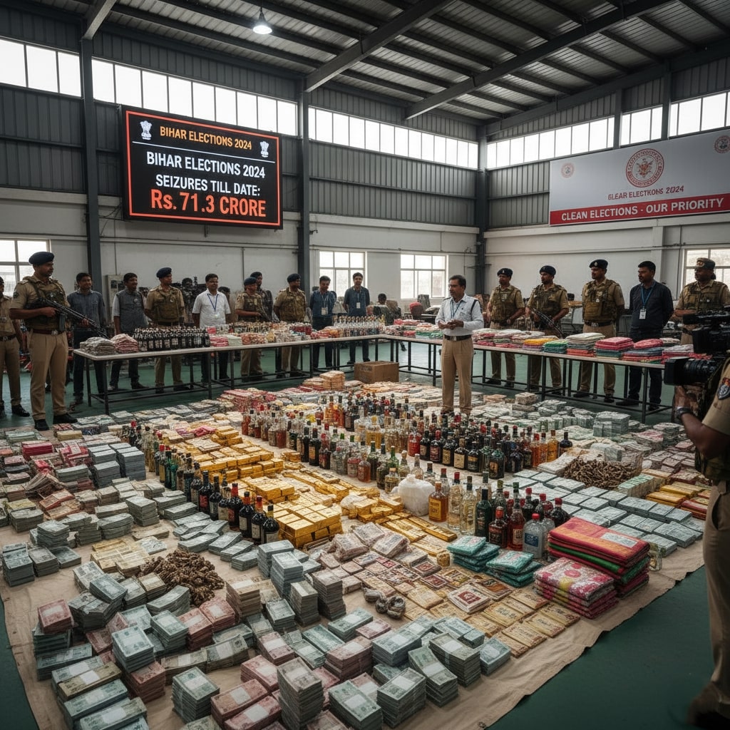 Goods worth Rs 71.3 crore seized ahead of Bihar elections