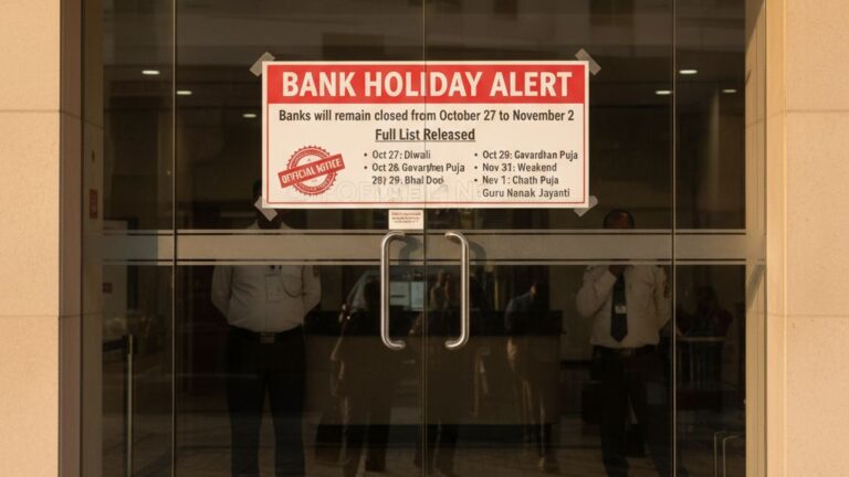 Bank Holiday Alert : 27 अक्टूबर से 2 नवंबर तक बैंक रहेंगे ठप – पूरी लिस्ट जारी
