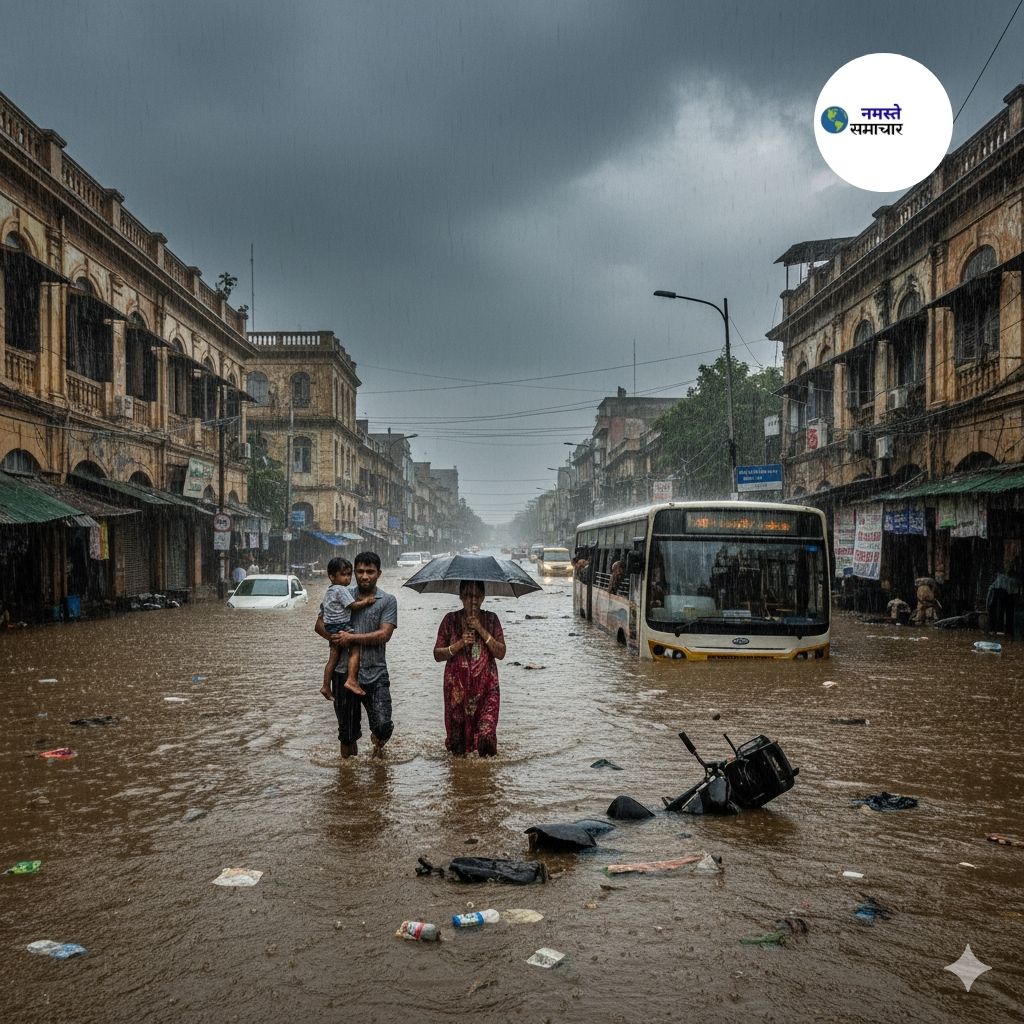 पटना में भारी बारिश का कहर: शहर बेहाल लोग परेशान