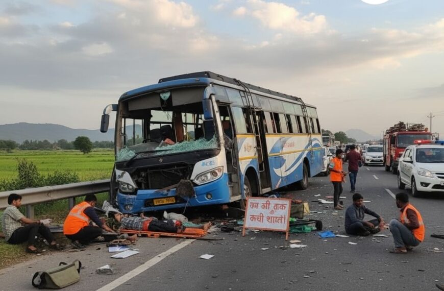 गया-राजगीर हाइवे पर हादसा: बस और ट्रक की टक्कर में कई घायल!