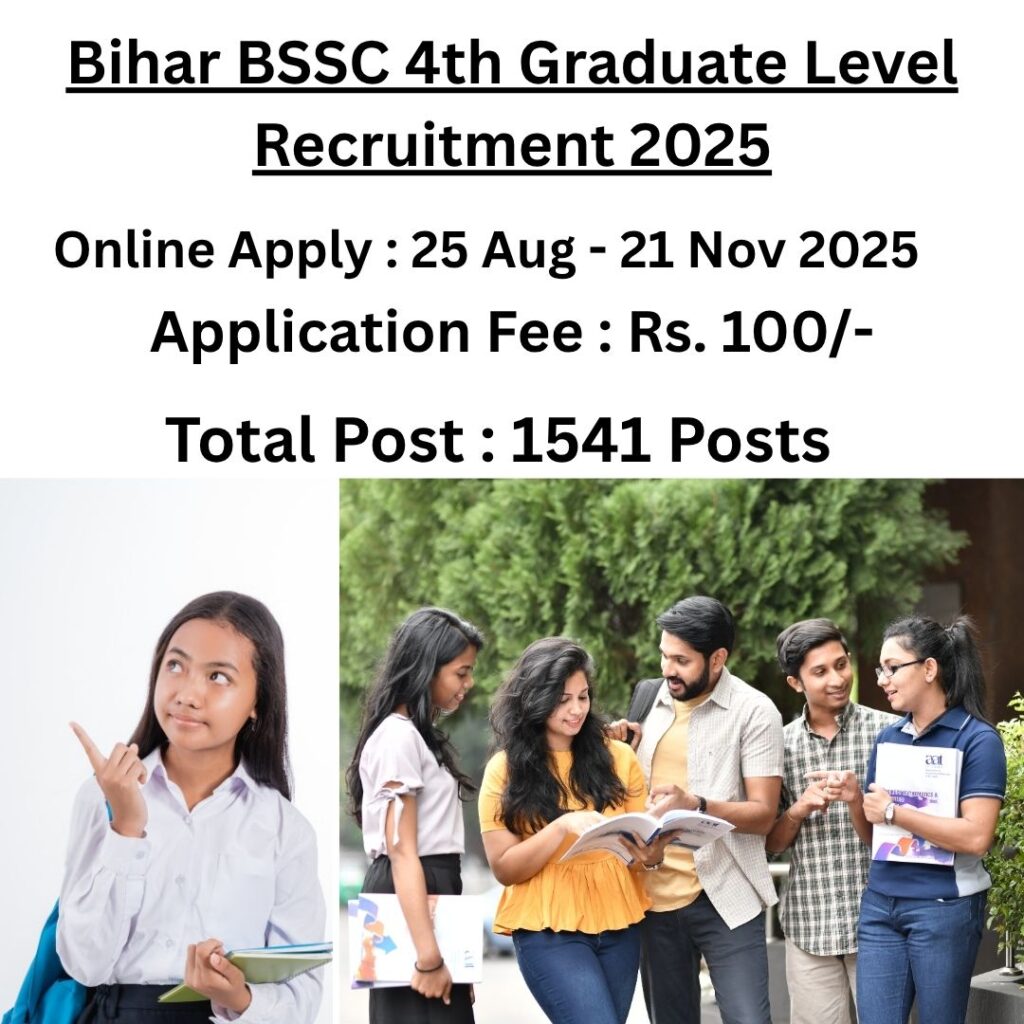 BSSC 4th Graduate Level Recruitment 2025 | Apply Online