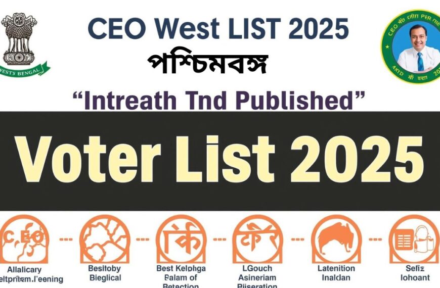CEO West Bengal Voter List 2025 প্রকাশিত হয়েছে
