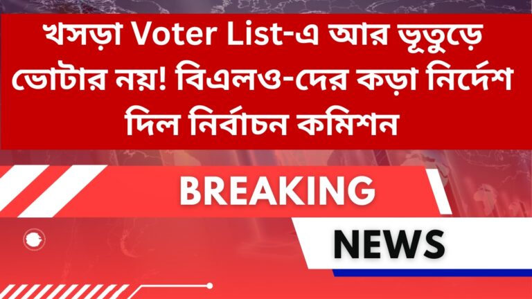 খসড়া ভোটার তালিকায় আর ভূতুড়ে ভোটার নয়! বিএলও-দের কড়া নির্দেশ দিল নির্বাচন কমিশন