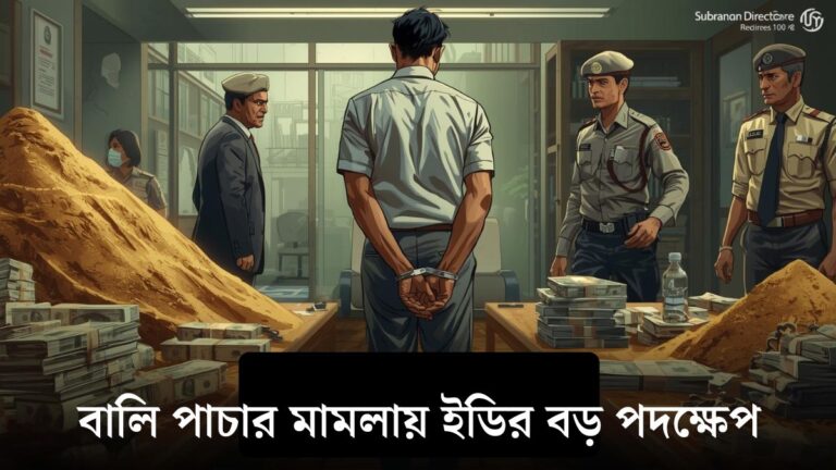 বালি পাচার মামলায় ইডির বড় পদক্ষেপ