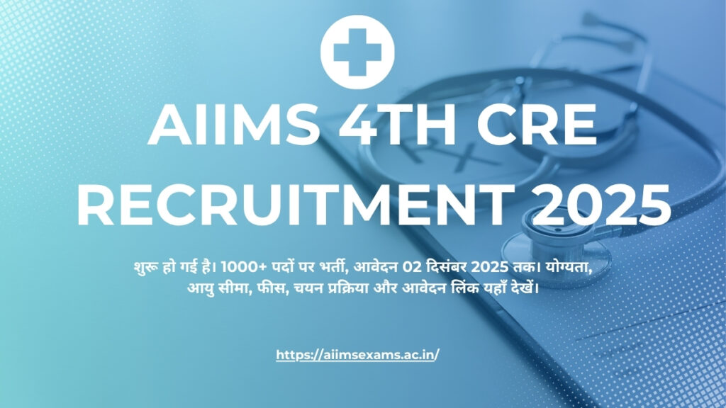 AIIMS 4th CRE Recruitment 2025