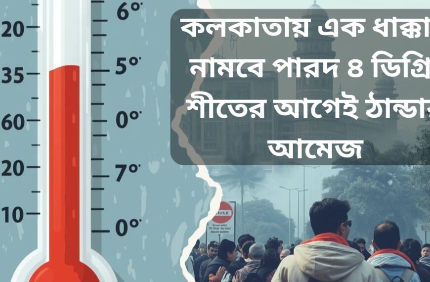কলকাতায় এক ধাক্কায় নামবে পারদ ৪ ডিগ্রি! শীতের আগেই ঠান্ডার আমেজ