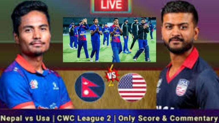 Nepal vs. USA Live:: आईसीसी लीग 2 में नेपाल की अस्तित्व की लड़ाई — ऐरी के शानदार प्रदर्शन ने उम्मीदें ज़िंदा रखीं!