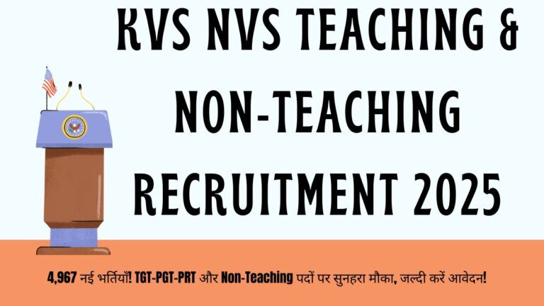 KVS NVS Recruitment 2025
