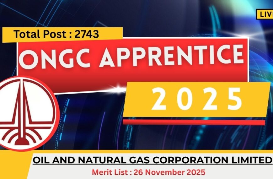 ONGC Apprentice Recruitment 2025