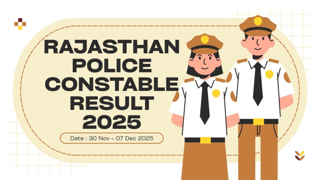Rajasthan Police Constable Result 2025