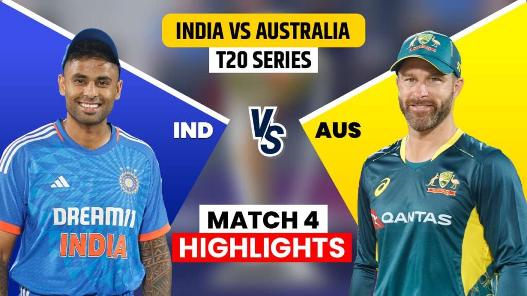 IND vs AUS 4th T20 LIVE