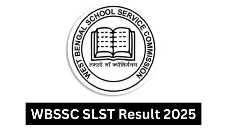 WBSSC SLST Result 2025 OUT