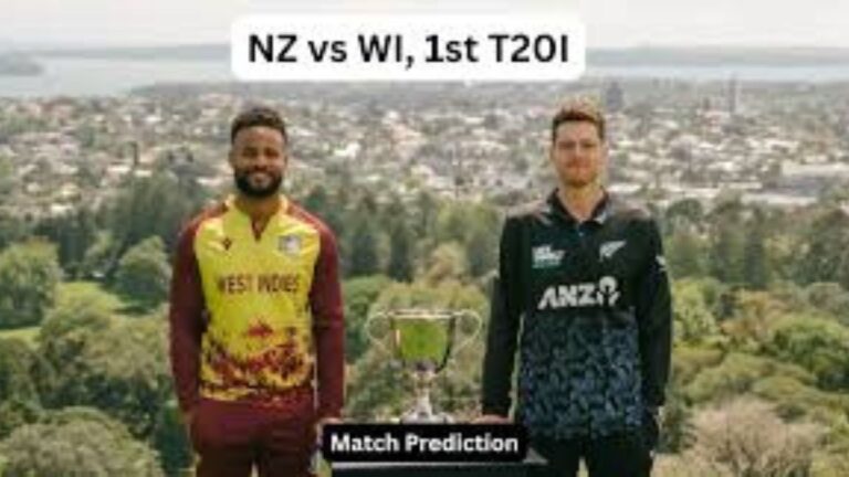 New Zealand vs West Indies 1st T20, Mitchell Santner, Kyle Jamieson, Shai Hope, Matthew Forde, Eden Park Auckland, NZ vs WI 2025, T20I Series, Cricket News in Hindi, न्यूजीलैंड बनाम वेस्टइंडीज